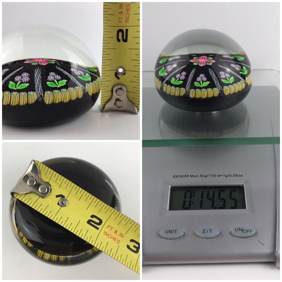 Perthshire Club First Annual Collectors 1998 PPCC Flower Latticinio Paperweight - Picture 7 of 14